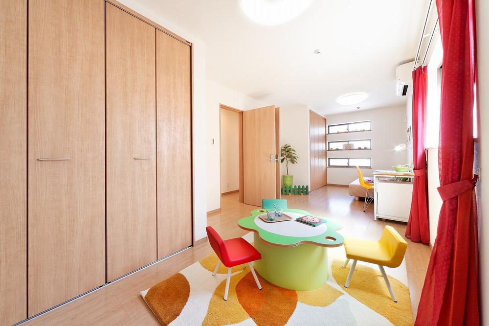 Building plan example (introspection photo). Children's room is, For the first time it is to play in the spacious space of 2 between More, We will partition renovation for free after 10 years or 15 years.