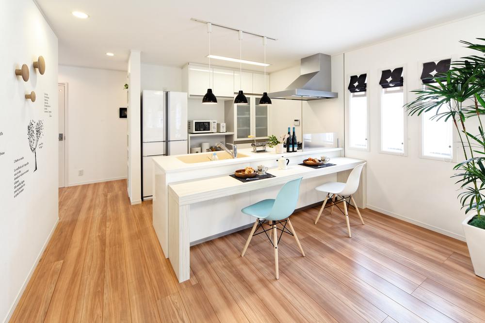 Model house photo. Bar counter mood in your out (Flower Expo model house Ichi No. Museum)