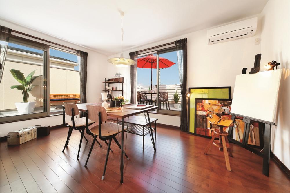 Non-living room. Available at "Plus One", Multi-room of the "wanted the other person room". That there separately from "the other person room" in the living room, Hobby room or study, It can be used as such as a theater room.