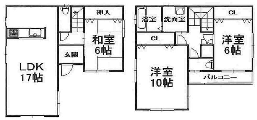 Floor plan. 17,980,000 yen, 3LDK, Land area 87.35 sq m , It is a building area of 90.39 sq m rare floor plan. It is easy to match with a variety of lifestyle of your family like.