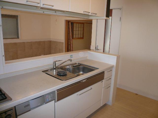 Kitchen. Counter kitchen of wife longing.