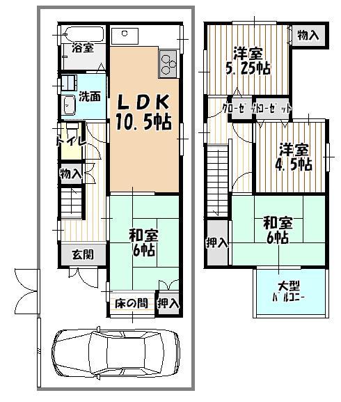 Floor plan. 15.3 million yen, 4LDK, Land area 114.91 sq m , It is a building area of 82.21 sq m easy-to-use, consideration has been Floor