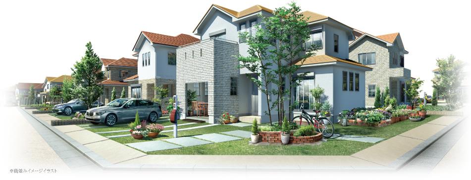 Other.  [Road design of peace of mind] Because the entrance is one place, As you can not pass through the car. Peace of mind without any penetration from the outside. (Cityscape image illustration)