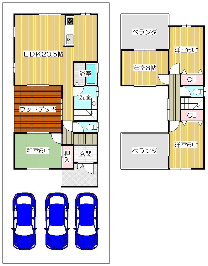 Building plan example (floor plan). Building plan example