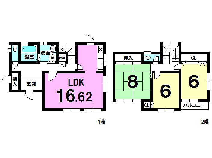 Floor plan. 20,980,000 yen, 3LDK, Land area 150.57 sq m , Building area 96.47 sq m