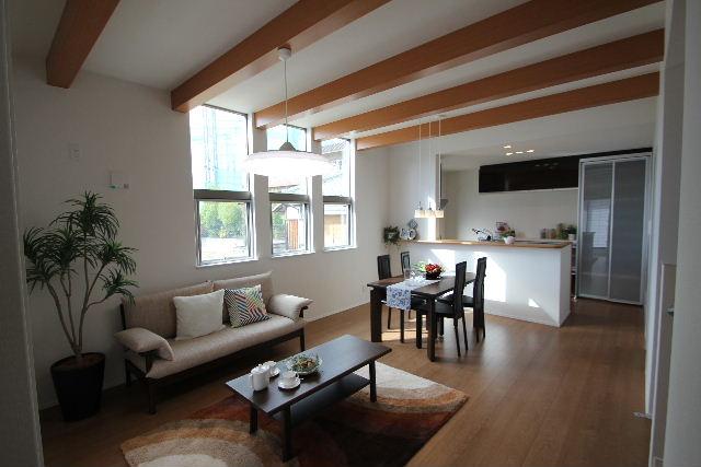 Model house photo. Our construction cases