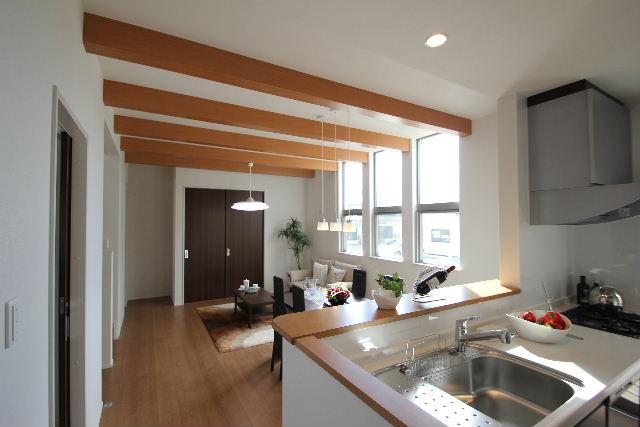 Model house photo. Our construction cases