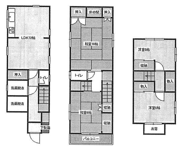 Floor plan. 17.3 million yen, 4LDK, Land area 77.65 sq m , Building area 111.6 sq m