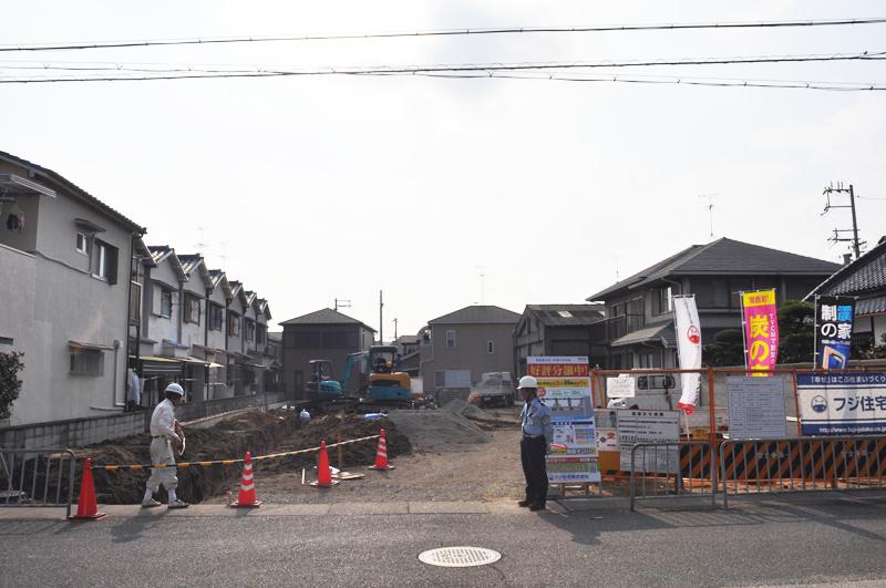 Local land photo. Land area 34 ~ 36 square meters. Site area of the room. (Shooting at local / 2013 November shooting)