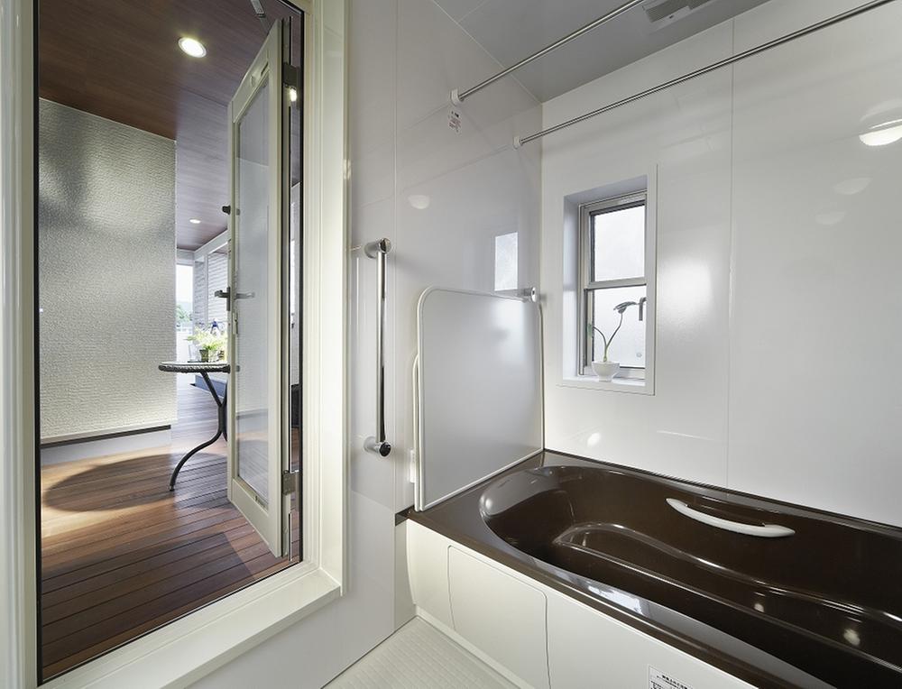 exhibition hall / Showroom. You can be out in the direct balcony from bathroom, Pleasure a cup of after bath in bathrobe-free ..., Can also be realized such luxury of time (Gallery House)
