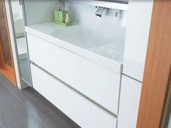 Wash basin, toilet. Smart bathroom vanity with a cleaning and functionality of enhancement. Own built-in water plugs, Care is also ease of use is also excellent.