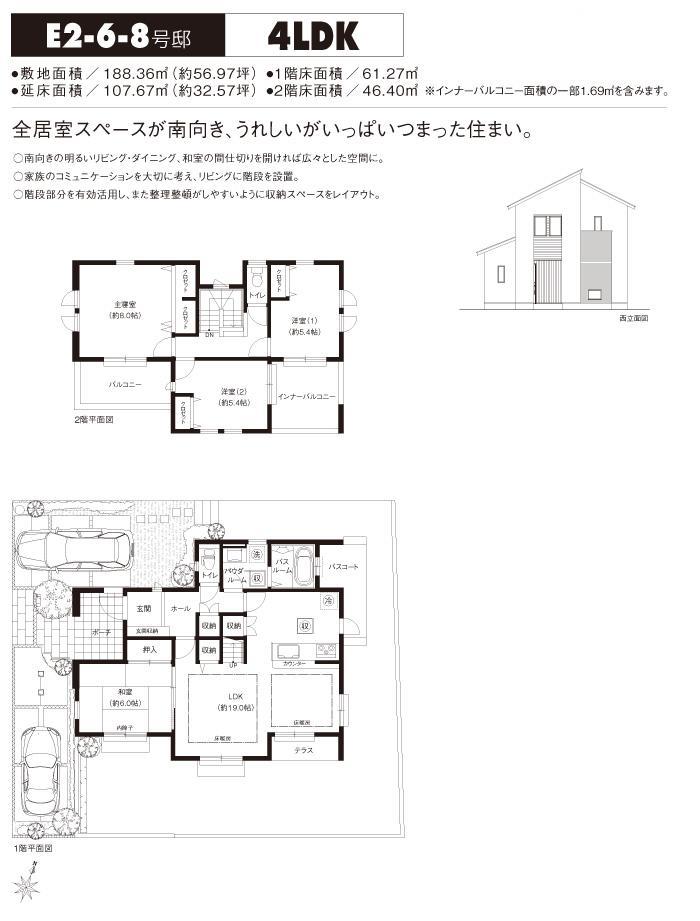 Floor plan. Local guide map