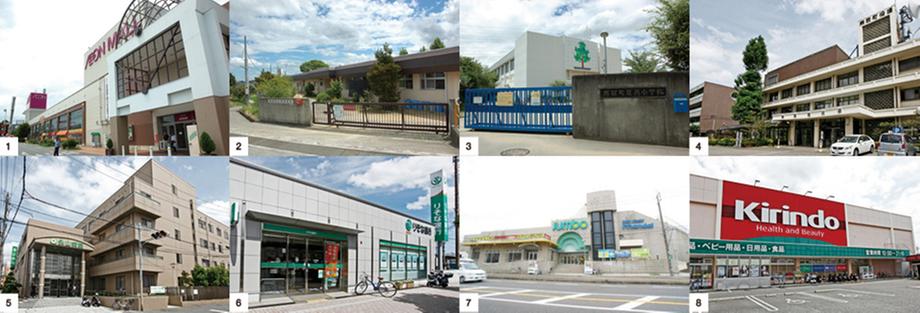 Primary school. Nishi Elementary School, Municipal until the fifth nursery 340m rich natural environment and the schools and hospitals, Near also to "Hineno Aeon Mall", I'm glad location for child-rearing family.