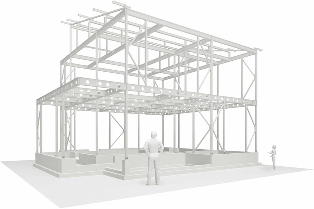 Construction ・ Construction method ・ specification. Large opening, This method can realize a large space !!