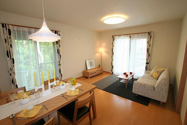 Living. With interior furniture