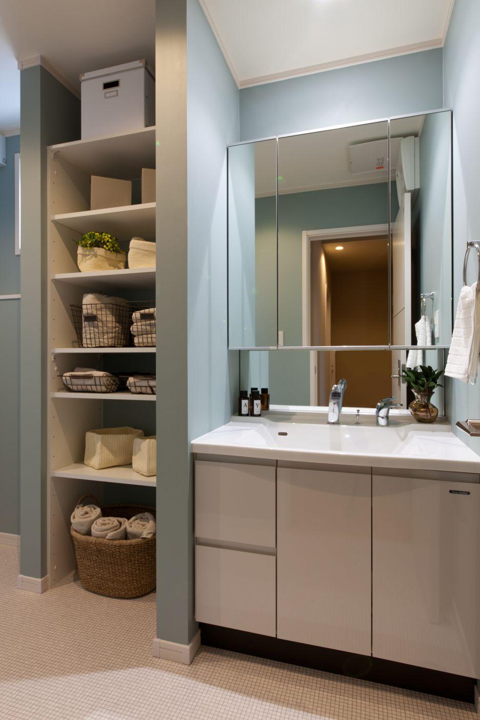 Receipt. Also storage space of scarce wash room, It will not be stuck later because it is prepared in advance.