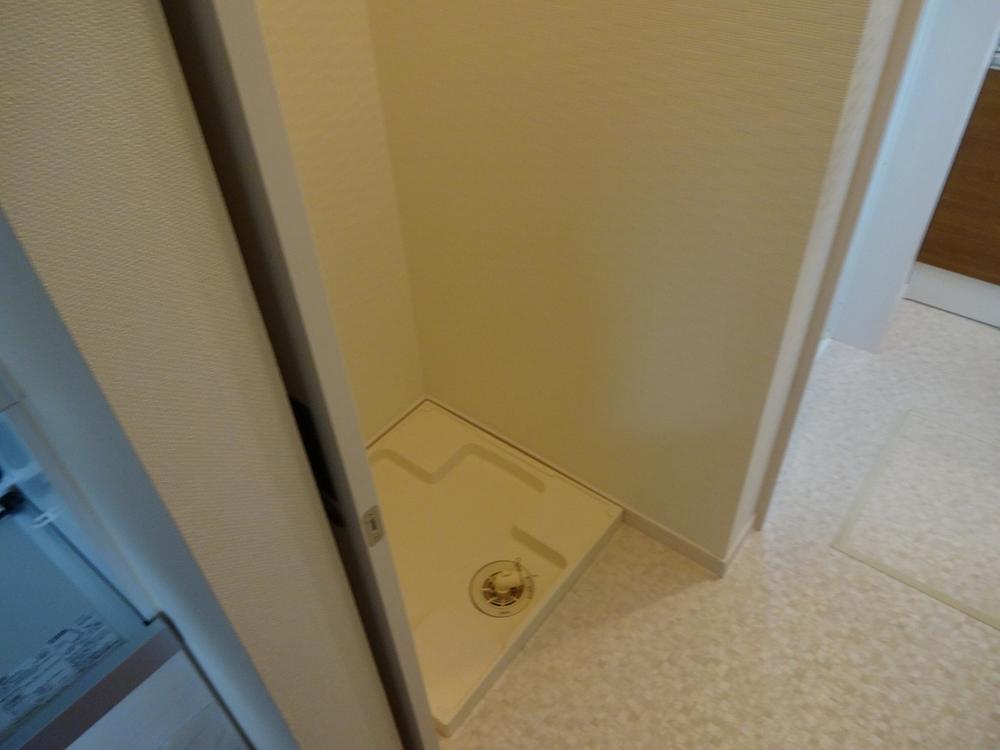 Wash basin, toilet. It is the space to put the washing machine!