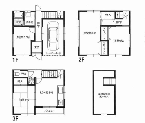 Floor plan. 17.8 million yen, 4LDK, Land area 42.22 sq m , Building area 98.14 sq m Floor