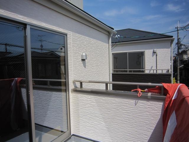 Balcony. Shooting from the room