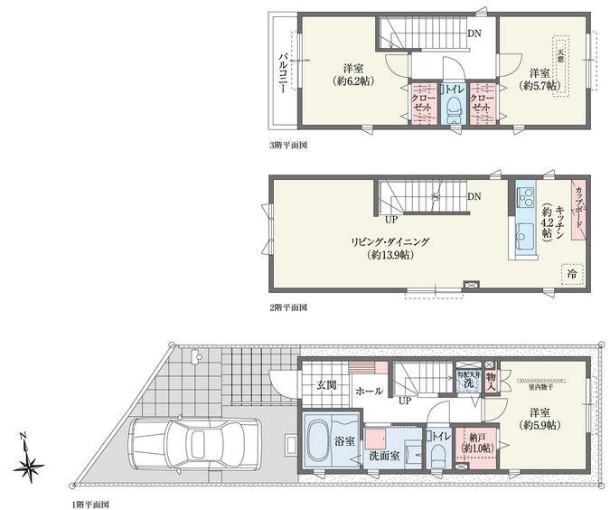 Floor plan. A between No. land floor plan