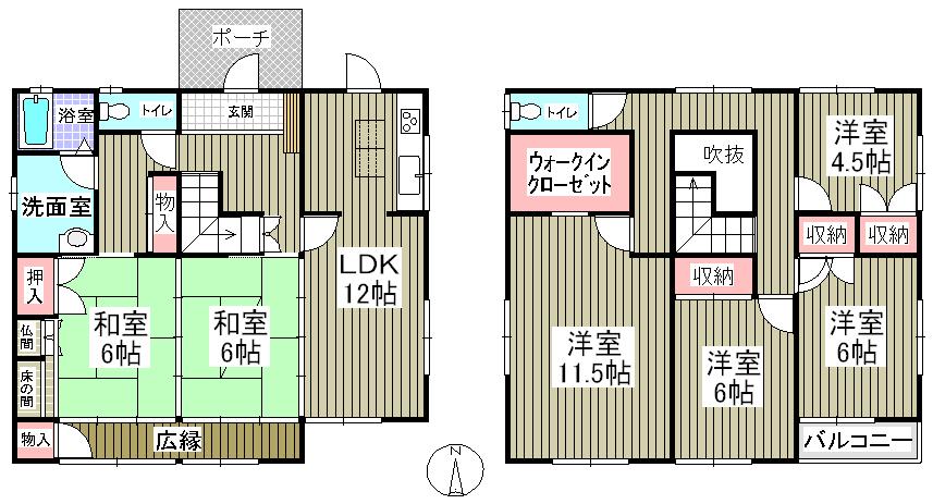 Floor plan. 24,800,000 yen, 6LDK, Land area 227.07 sq m , Building area 146.2 sq m
