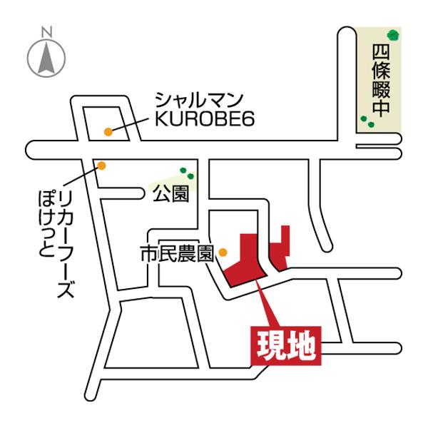 Local guide map. Local enlarged view