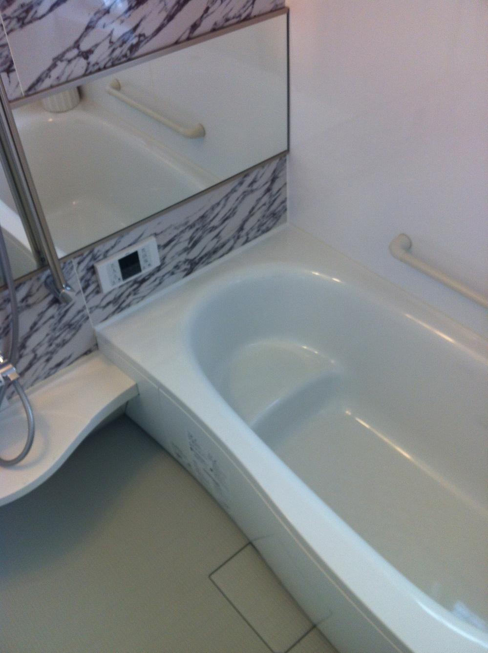 Bathroom. Bathroom of wide mirror is a luxury.