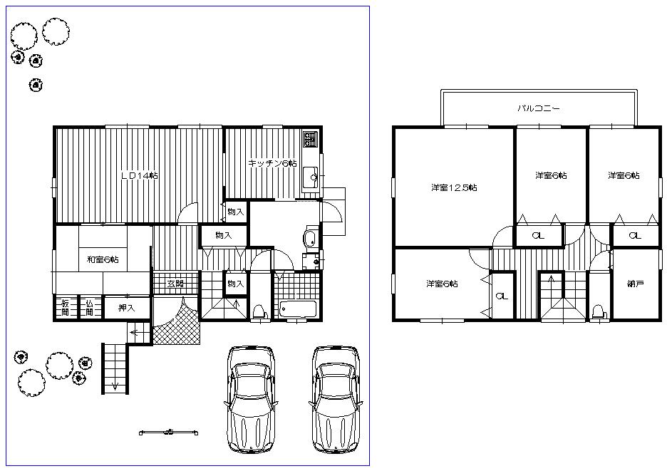Floor plan. 26,800,000 yen, 5LDK + S (storeroom), Land area 247.01 sq m , Building area 146.22 sq m