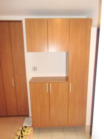 Entrance. There are shoes BOX