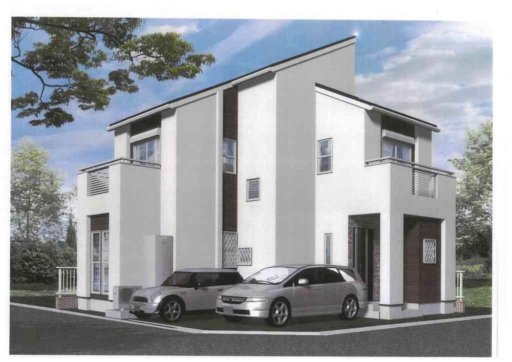 Building plan example (Perth ・ appearance). Garage is also a breeze in the open outside the structure. 