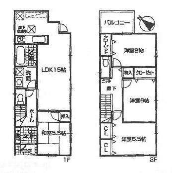 Floor plan. (No. 6 locations), Price 30,800,000 yen, 4LDK, Land area 100.33 sq m , Building area 93.15 sq m