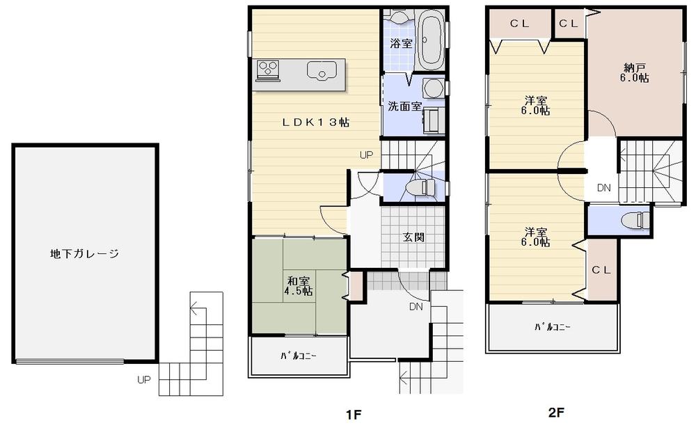 Floor plan. 32,800,000 yen, 3LDK + S (storeroom), Land area 72.62 sq m , Building area 108.01 sq m