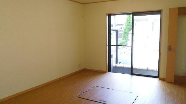 Living. Two places of underfloor storage in the living