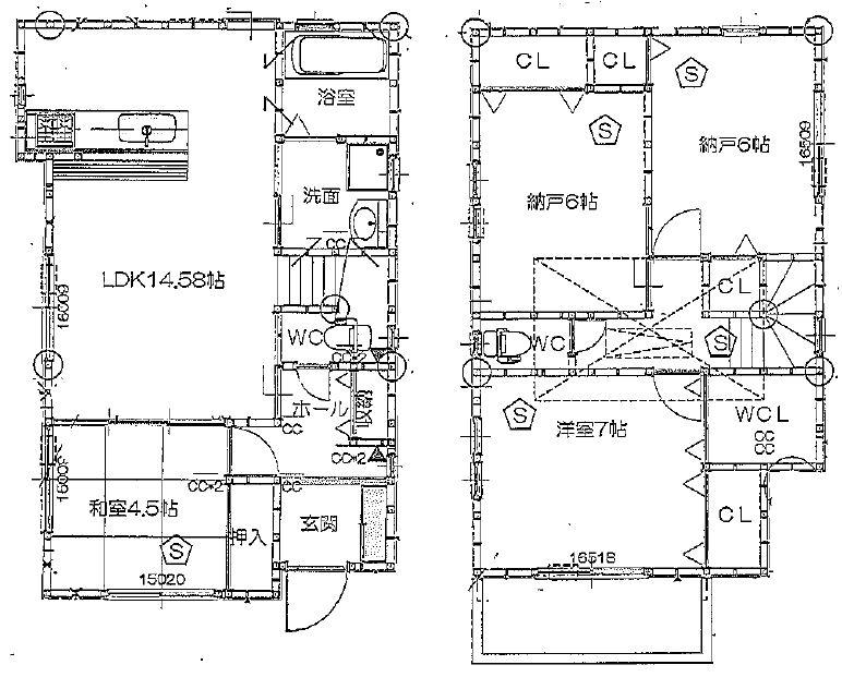 Floor plan. 39,500,000 yen, 4LDK, Land area 93.86 sq m , Building area 93.41 sq m