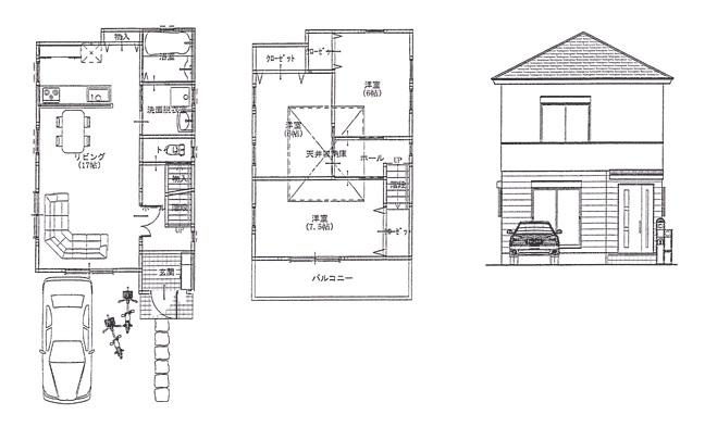 Floor plan. 36,460,000 yen, 3LDK, Land area 86.11 sq m , Building area 82.22 sq m