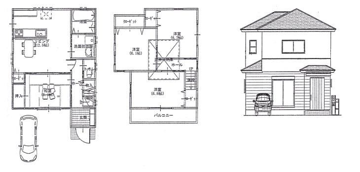 Floor plan. 37,540,000 yen, 4LDK, Land area 86.11 sq m , Building area 86.78 sq m