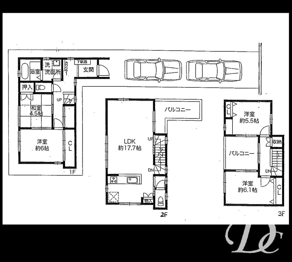 Floor plan. 39,800,000 yen, 4LDK, Land area 93.47 sq m , Building area 100.44 sq m