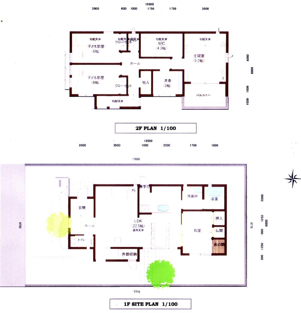 Building plan example (floor plan). Building plan example ( Issue land) Building Price      Ten thousand yen, Building area    sq m