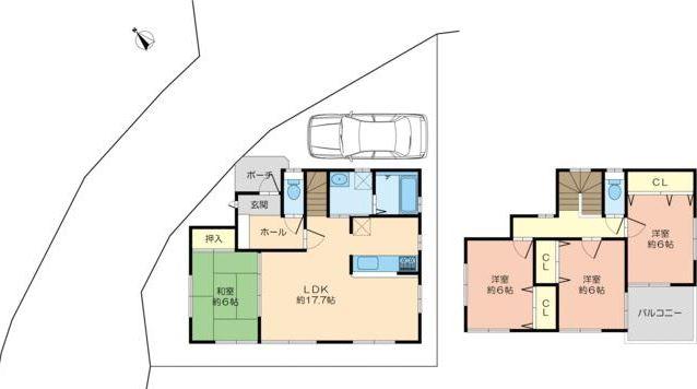 Floor plan. 36,876,000 yen, 4LDK, Land area 104.69 sq m , Building area 98.82 sq m