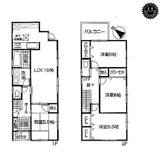 Floor plan. 30,800,000 yen, 4LDK, Land area 100.33 sq m , Building area 93.15 sq m