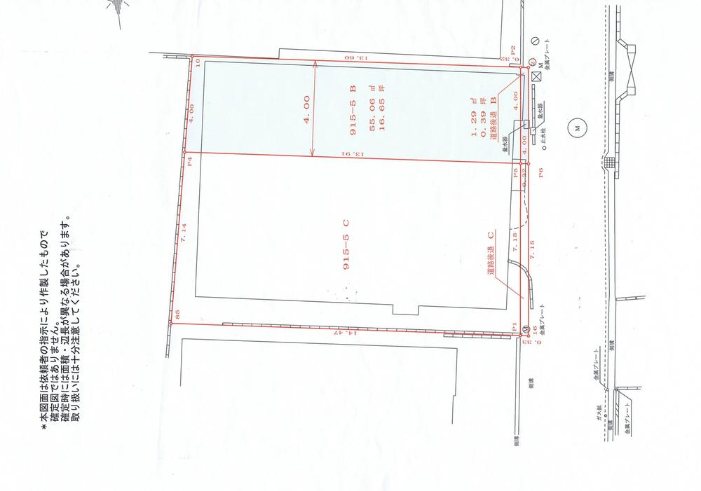Compartment figure. Land price 24,530,000 yen, Land area 101.39 sq m east road 101.39 sq m (30.36 square meters)
