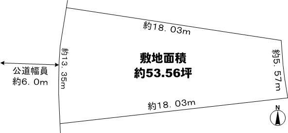 Compartment figure. Land price 39,800,000 yen, Land area 177.09 sq m