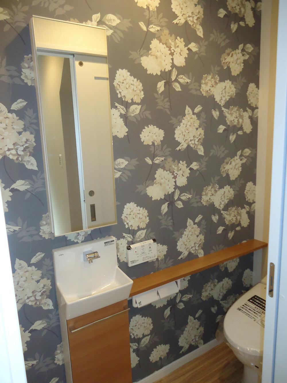 Building plan example (introspection photo). Restroom (image photo)