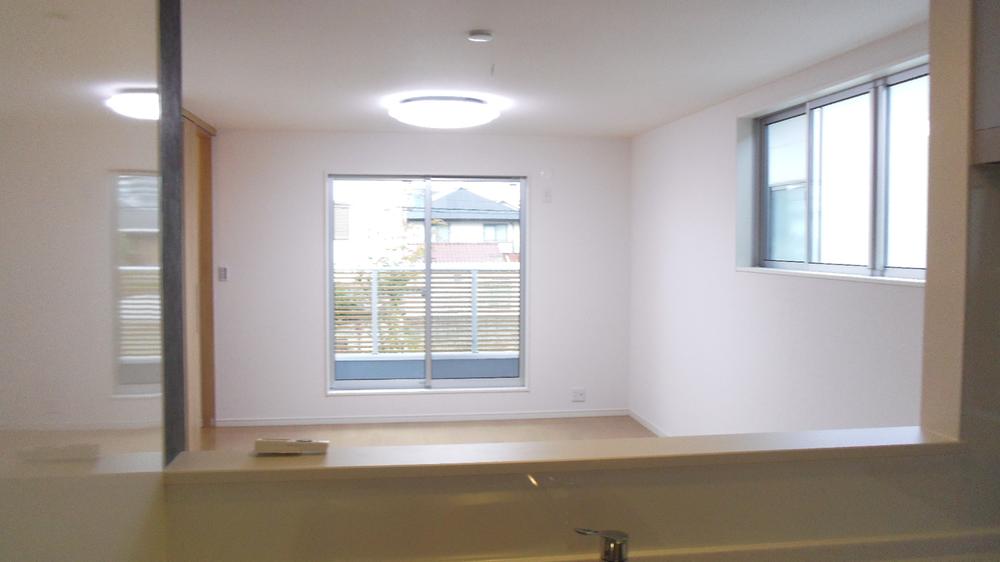 Living. From the kitchen to the living room