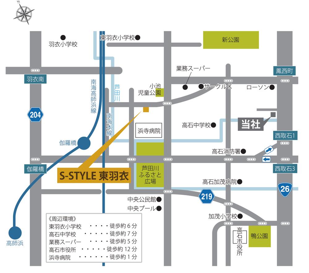 Local guide map. (Local guide map)