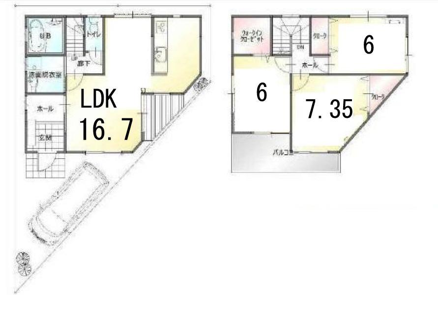 Floor plan. 25,800,000 yen, 3LDK, Land area 73.36 sq m , Building area 86.19 sq m 3LDK! It is very beautiful to your!