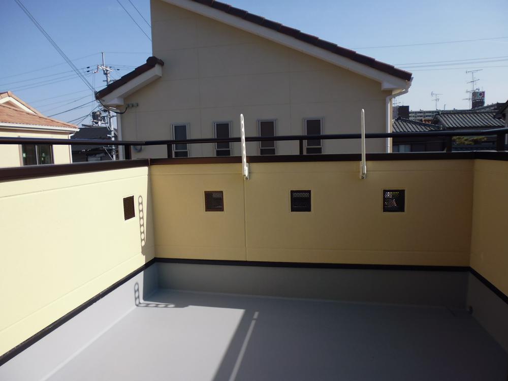 Balcony. Wide balcony