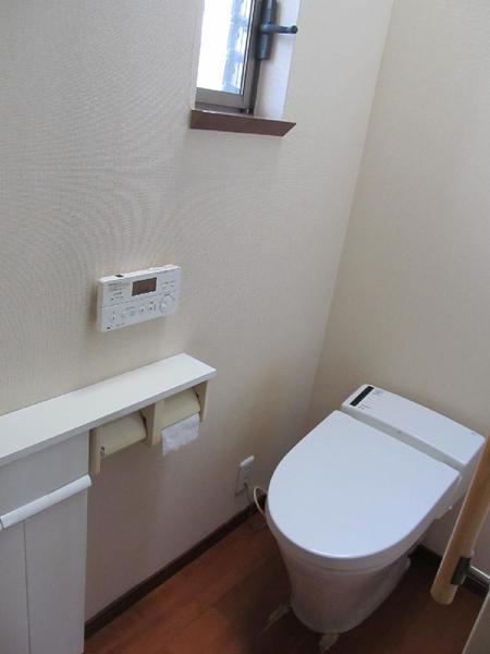 Toilet. The first floor toilet.