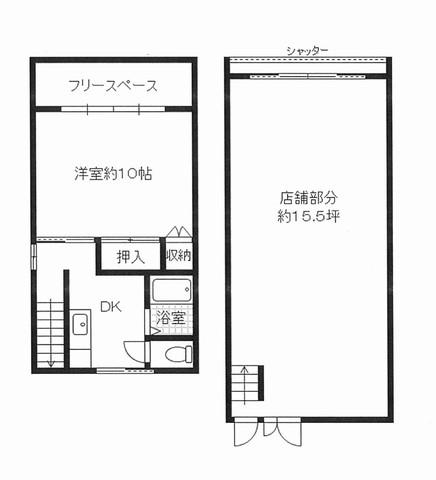 Floor plan. 17.5 million yen, 1DK, Land area 58.31 sq m , Building area 87.59 sq m Floor