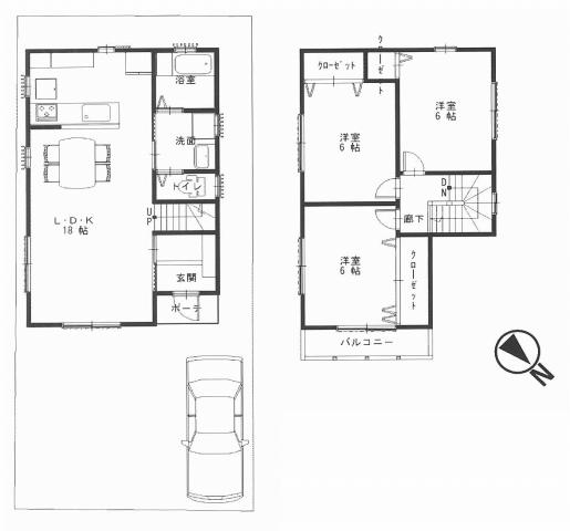 Compartment figure. Land price 15 million yen, Land area 99.23 sq m